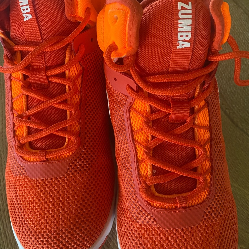 Zumba Fitness Bright Orange Women's Athletic Sneakers
